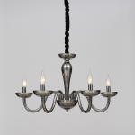 ΚΡΕΜΑΣΤΟ ΦΩΤΙΣΤΙΚΟ 5ΧΕ14 ΦΙΜΕ ΚΡΥΣΤΑΛΛΟ+ΧΡΩΜΙΟ ΜΕΤΑΛΛΟ Φ69ΧΗ168CM LUNARIA