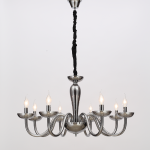 ΚΡΕΜΑΣΤΟ ΦΩΤΙΣΤΙΚΟ 8ΧΕ14 ΦΙΜΕ ΚΡΥΣΤΑΛΛΟ+ΧΡΩΜΙΟ ΜΕΤΑΛΛΟ Φ79ΧΗ168CM LUNARIA