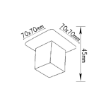 ΣΠΟΤ ΡΟΖΕΤΑ ΓΥΑΛΙ ΚΥΒΟΣ G4 - Image 2