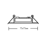 ΣΠΟΤ ΤΕΤΡΑΓΩΝΟ 3159 MR16 ΝΙΚΕΛ ΜΑΤ - Image 2