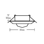 ΣΠΟΤ Νο3181 ΝΙΚΕΛ ΜΑΤ-ΜΠΛΕ ΓΥΑΛΙ - Image 2