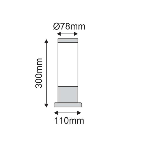 ΕΞΩΤΕΡ.ΚΗΠΟΥ ΑΝΟΞΕΙΔ.30CM E27 - Image 2