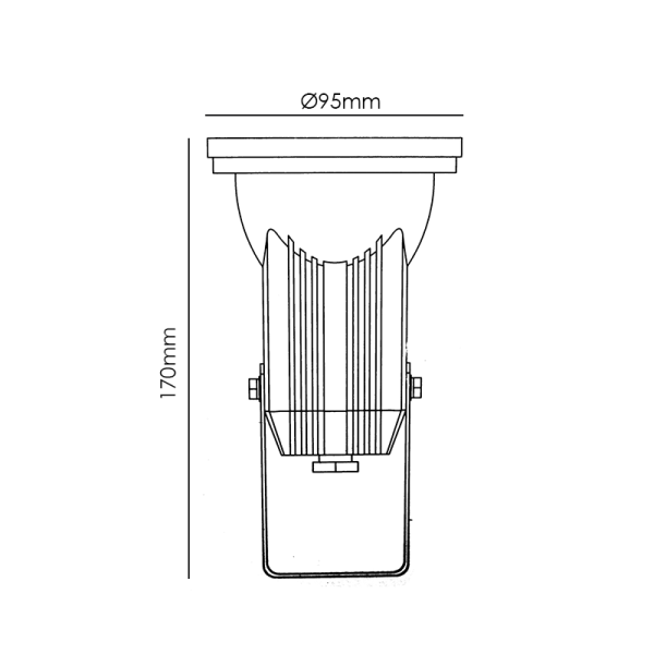 ΣΠΟΤ ΚΗΠΟΥ ΧΥΤΟ ΓΚΡΙ GU10 - Image 2