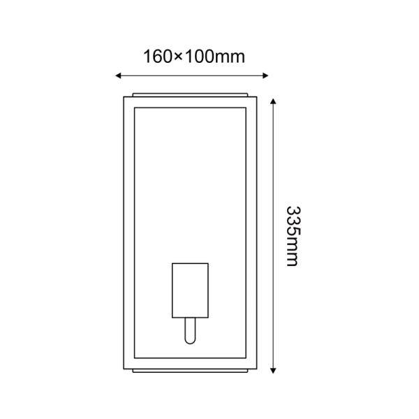 ΓΚΡΙ ΕΠΙΤΟΙΧΟ ΦΩΤΙΣΤΙΚΟ CELIA 1XE27 IP44 ΜΕ ΔΙΑΦΑΝΟ ΓΥΑΛΙ - Image 2
