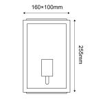 ΓΚΡΙ ΕΠΙΤΟΙΧΟ ΦΩΤΙΣΤΙΚΟ CELIA MINI 1XE27 IP44 ΜΕ ΔΙΑΦΑΝΟ ΓΥΑΛΙ - Image 2