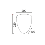 ΑΠΛΙΚΑ ΑΧΙΒΑΔΑ-ΓΥΑΛΙ 1XE27 11X21XH20cm TURTLE - Image 2