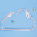 ΣΥΝΝΕΦΟ, 48 NEON LED ΛΑΜΠΑΚΙΑ ΜΕ ΜΠΑΤΑΡΙΑ (3xAA)/USB, ΘΕΡΜΟ ΛΕΥΚΟ, IP20, 29.5x2x18.5cm - Image 2