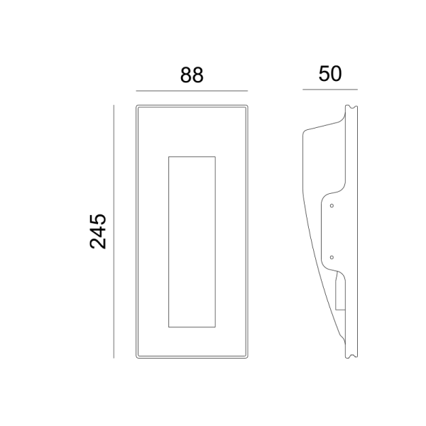 LED ΓΥΨΙΝΟ TRIMLESS Φ/Σ MYLA ΕΜΜΕΣΟΥ ΦΩΤΙΣΜΟΥ CREE 1.5W 3000K 150LM 230V AC RA80 - Image 2