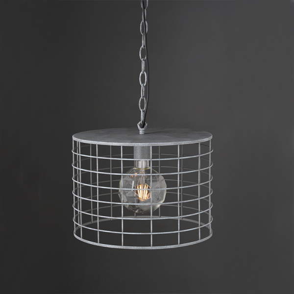 ΚΡΕΜΑΣΤΟ ΦΩΤΙΣΤΙΚΟ 1ΧΕ27 ΜΕΤΑΛΛΙΚΟ ΑΠΟΧΡ.ΤΣΙΜΕΝΤΟΥ Φ23,2ΧΗ120CM DUBLIN - Image 2