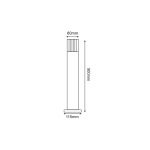 POLE 90CM CLEAR 2W LED 3000K 230V GREY - Image 2