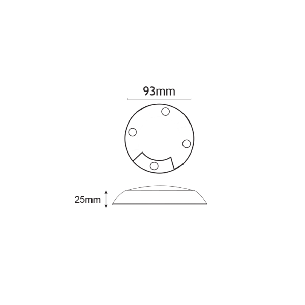ΠΛΑΚΕΤΑ LED 2,6W ΜΕ ΚΑΛΩΔΙΟ IP66 ΜΠΛΕ - Image 2