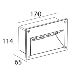 DOWN 4X1W P.LED IP65 - Image 2