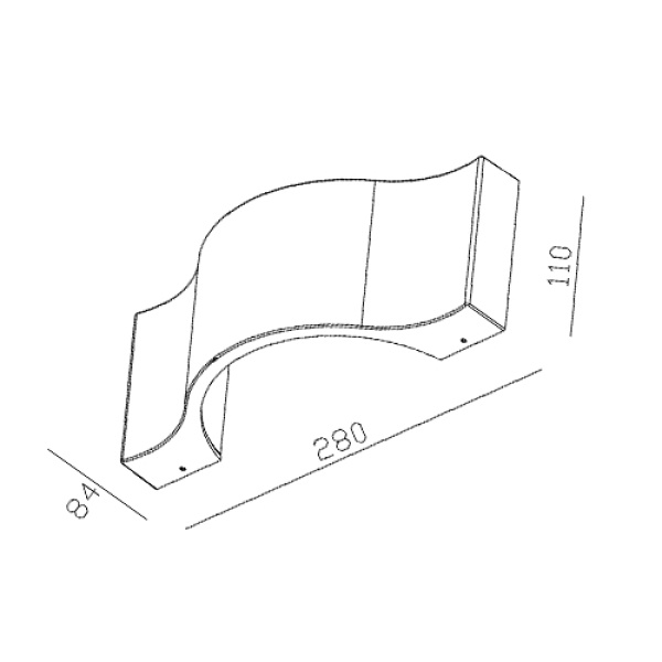 ΑΠΛΙΚΑ-ΠΛΑΦΟΝΙΕΡΑ LED 1X6W LUNA - Image 2
