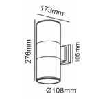 ΣΠΟΤ Ε27 2 ΔΕΣΜΕΩΝ ΜΑΥΡΟ - Image 2