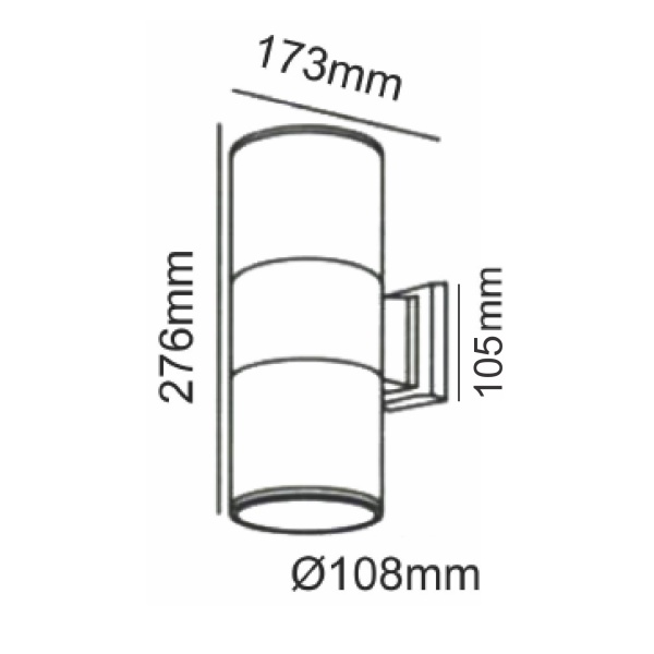 ΣΠΟΤ Ε27 2 ΔΕΣΜΕΩΝ ΜΑΥΡΟ - Image 2
