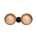 ΕΠΙΤΟΙΧΟ Φ/Σ 2ΧG9 ΟΡΕΙΧΑΛΚΟ/ΜΑΥΡΟ ΜΕΤ/ΚΟ + ΓΥΑΛΙ 20X47X18CM LAYLA