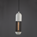 ΚΡΕΜΑΣΤΟ ΦΩΤΙΣΤΙΚΟ 1ΧΕ27 ΛΕΥΚΟ ΜΕΤΑΛΛΙΚΟ D10XH120CM LAB - Image 2