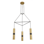 ΚΡΕΜΑΣΤΟ ΦΩΤΙΣΤΙΚΟ 3XGU10 ΟΡΕΙΧΑΛΚΟ ΜΕΤΑΛΛΙΚΟ 56X49XH150CM DA VINCI