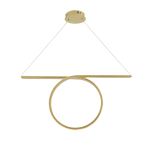 ΚΡΕΜΑΣΤΟ ΦΩΤΙΣΤΙΚΟ LED 43W 3000K 2580LM ΟΡΕΙΧΑΛΚΟ ΑΛΟΥΜΙΝΙΟ 88Χ17ΧΗ120CM ZERO