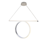 ΚΡΕΜΑΣΤΟ ΦΩΤΙΣΤΙΚΟ LED 43W 3000K 2580LM ΧΡΩΜΙΟ ΑΛΟΥΜΙΝΙΟ 88Χ17ΧΗ120CM ZERO