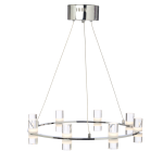 ΚΡΕΜΑΣΤΟ ΦΩΤΙΣΤΙΚΟ LED2835 32W ΧΡΩΜΙΟ ΑΛΟΥΜΙΝΙΟ 3000Κ 2880LM D52XH131.5M IONIAN