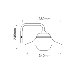 ΓΚΡΙ ΕΠΙΤΟΙΧΟ ΦΩΤΙΣΤΙΚΟ JULIE 1XE27 IP44 ΜΕ ΟΠΑΛ ΓΥΑΛΙ - Image 2