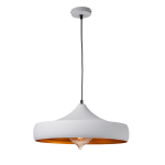 ΚΡΕΜΑΣΤΟ ΦΩΤΙΣΤΙΚΟ 1ΧΕ27 ΜΕΤΑΛΛΙΚΟ ΛΕΥΚΟ/ΧΡΥΣΟ Φ46ΧΗ123CM CALIPHATE