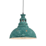 ΚΡΕΜΑΣΤΟ ΦΩΤΙΣΤΙΚΟ 1ΧΕ27 ΜΕΤΑΛΛΙΚΟ ΠΡΑΣΙΝΟ ΑΝΤΙΚΕ Φ35ΧΗ135CM NEVADA