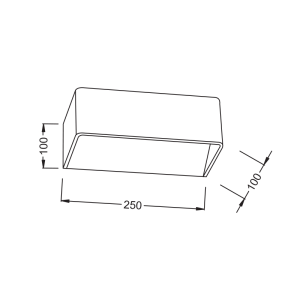ΛΕΥΚΗ ΑΠΛΙΚΑ LED UP-DOWN PARALLEL 2X3W 230V 4000K 25000hrs NEPHELE - Image 2