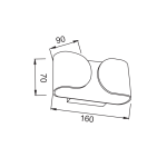 ΛΕΥΚΗ ΑΠΛΙΚΑ LED ΕΜΜΕΣΟΥ ΦΩΤ. 2X3W 230V 4000K 25000hrs NEPHELE - Image 2