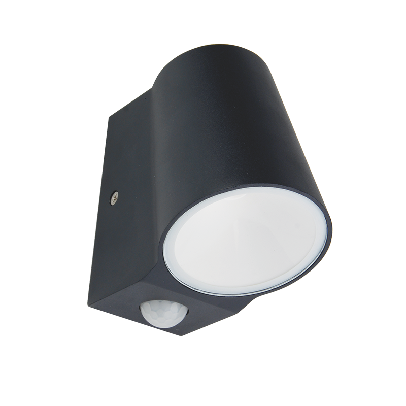 LG0509GPIR LED COB WALL SENSOR LUMINAIRE 6W 400LM 100° 230V AC 3.000K DARK GREY CRI80 IP54 30.000HRS - Image 1