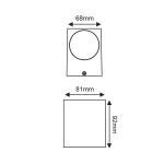 LED HP WALL LUMINAIRE 4W 230LM 40° 230V AC 3.000K MATT WHITE CRI80 IP65 30.000HRS - Image 2