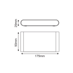LED SMD WALL LUMINAIRE 11W 570LM 60° 230V AC 3.000K MATT WHITE CRI80 IP54 30.000HRS - Image 2
