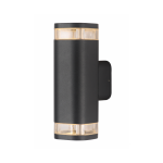 GU10 WALL LUMINAIRE 230V AC DARK GREY IP54 MAX.2X35W