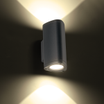 LED HP WALL LUMINAIRE 6W 300LM 50° 230V AC 3.000K DARK GREY CRI80 IP54 30.000HRS - Image 2