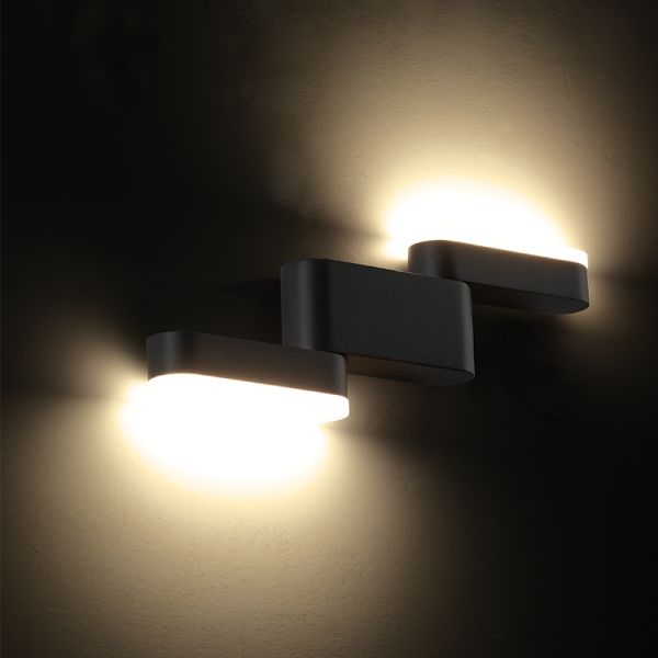 LED SMD WALL LUMINAIRE 9W 480LM 110° 230V AC 3.000K DARK GREY CRI80 IP54 30.000HRS - Image 2