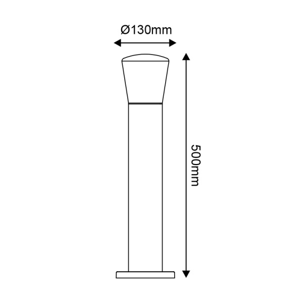 E27 POST LUMINAIRE 230V AC DARK GREY IP54 MAX.40W - Image 2