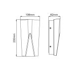 LED SMD WALL LUMINAIRE 11W 370LM 140° 230V AC 3.000K DARK GREY CRI80 IP65 30.000HRS - Image 2