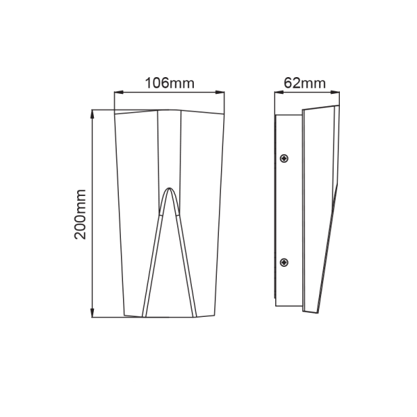 LED SMD WALL LUMINAIRE 11W 370LM 140° 230V AC 3.000K DARK GREY CRI80 IP65 30.000HRS - Image 2