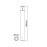 E27 POST LUMINAIRE 230V AC DARK GREY IP54 MAX.23W - Image 2