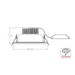 Φ/Σ ΧΩΝ. ΟΡΟΦ. 30W 2700K 66LED’s EPISTAR 2840Lm IP44 SMD57 - Image 2