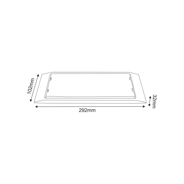 MAINTAINED EMERGENCY LED SMD LUMINAIRE 4W 3HRS 300LM 4000K 230V IP65WITH TEST BUTTON - Image 2