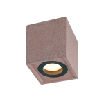 ΕΠΙΤΟΙΧΟ Φ/Σ 1ΧGU10 ΚΟΚΚΙΝΟ ΤΣΙΜΕΝΤΟ 8,5X8,5XH10CM MONTE