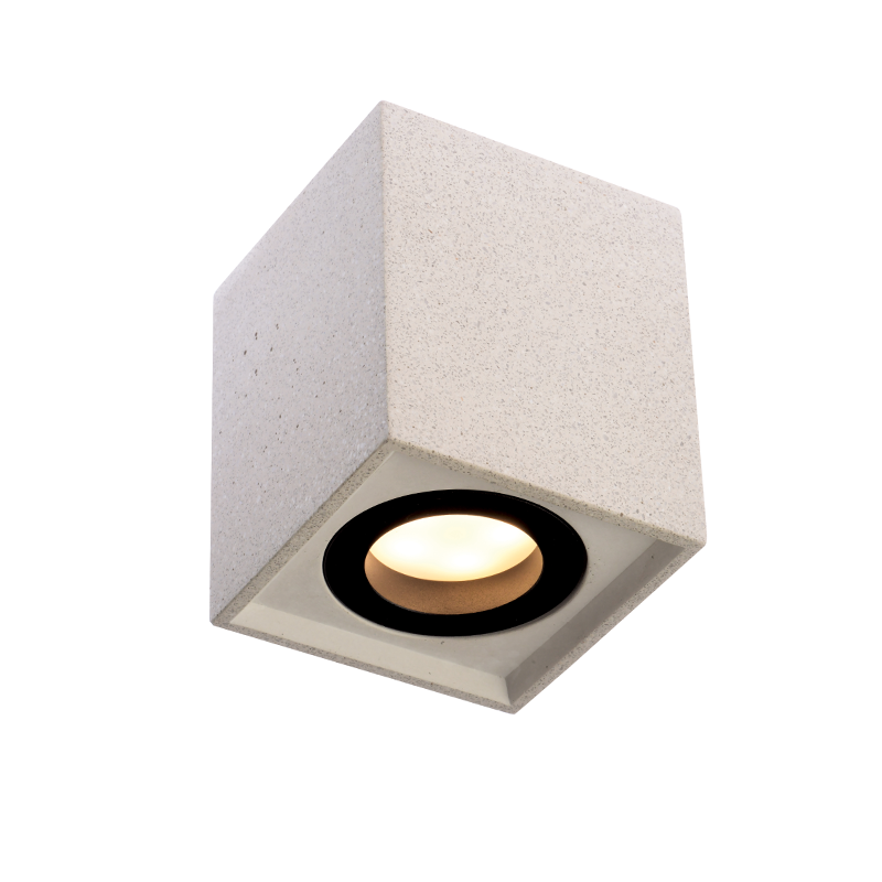 MK131S10W ΟΡΟΦΗΣ Φ/Σ 1ΧGU10 ΛΕΥΚΟ ΤΣΙΜΕΝΤΟ 8,5X8,5XH10CM MONTE - Image 1