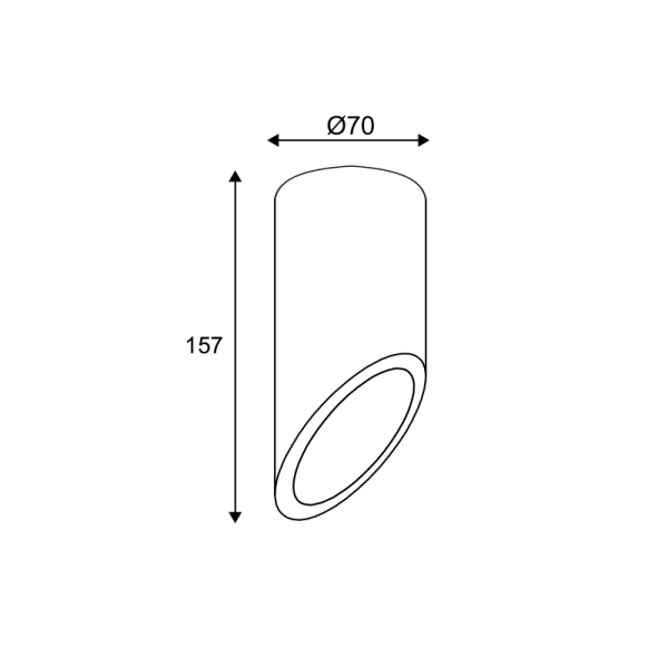 ΕΠΙΤΟΙΧΟ Φ/Σ 1ΧGU10 ΜΑΥΡΟ ΤΣΙΜΕΝΤΟ D7XH16CM FALTSO - Image 2