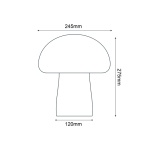 LED SMD POST LUMINAIRE 10W 850LM 230V AC 3.000K RA80 IP65 30.000HRS BLACK CEMENT - Image 2