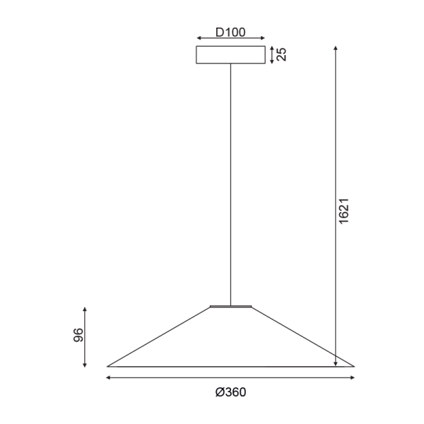 ΚΡΕΜΑΣΤΟ ΦΩΤΙΣΤΙΚΟ 1Χ GX53 WALNUT ΞΥΛΟ D36XH160CM NAIROBI - Image 2
