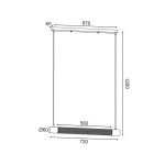 ΚΡΕΜΑΣΤΟ ΦΩΤΙΣΤΙΚΟ 2ΧΕ27 ΜΑΥΡΟ ΜΕΤΑΛΛΙΚΟ 72Χ6XH120CM ALCATRAZ - Image 2