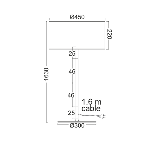 ΕΠΙΔΑΠΕΔΙΟ Φ/Σ 1ΧΕ27 ΛΕΥΚΟ ΜΕΤΑΛΛ.ΑΠ.ΞΥΛΟΥ/ΑΜΠΑΖΟΥΡ Φ45ΧΗ165 YASMINE - Image 2