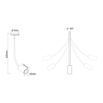 WHITE LED TRACK LIGHT 10W 3000K 2WIRES 24° 850LM 230V Ra80 - Image 2